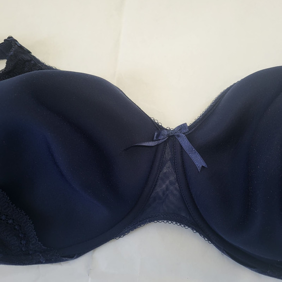2 ELOMI Bras 1 Bandless Spacer Molded Bra Underwire Womens 46H 1 bra sz unknown - Picture 13 of 16